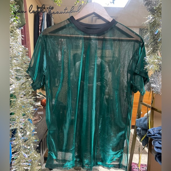 Tops - Sheer Green T-Shirt